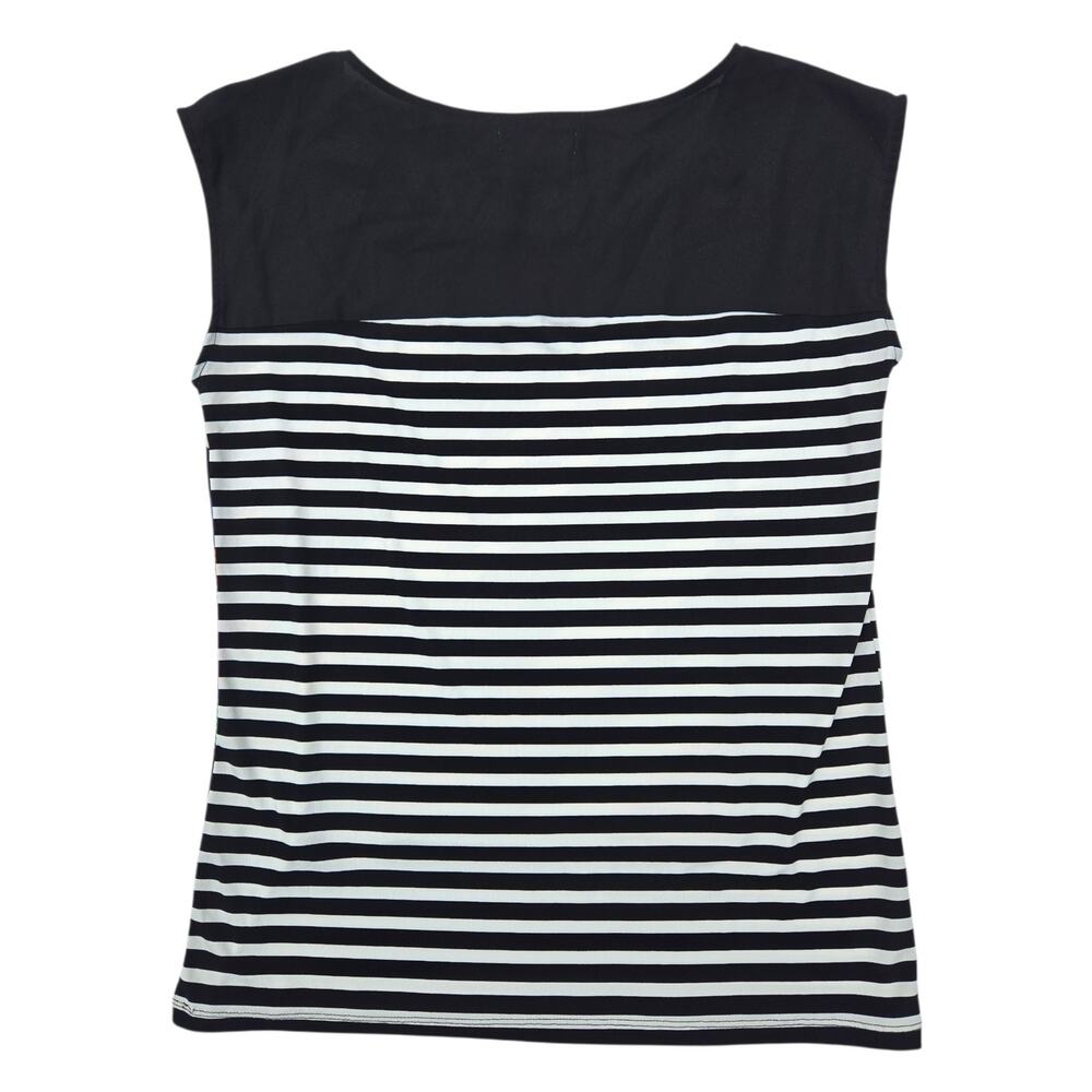 Calvin Klein | Striped Sleeveless Shirt w/Pop Art Design | Size Medium - Picture 3 of 3